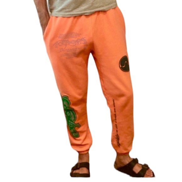 Lady Gaga Chromatica Faded Orange Sweatpants Joggers - RARE - Picture 1 of 16